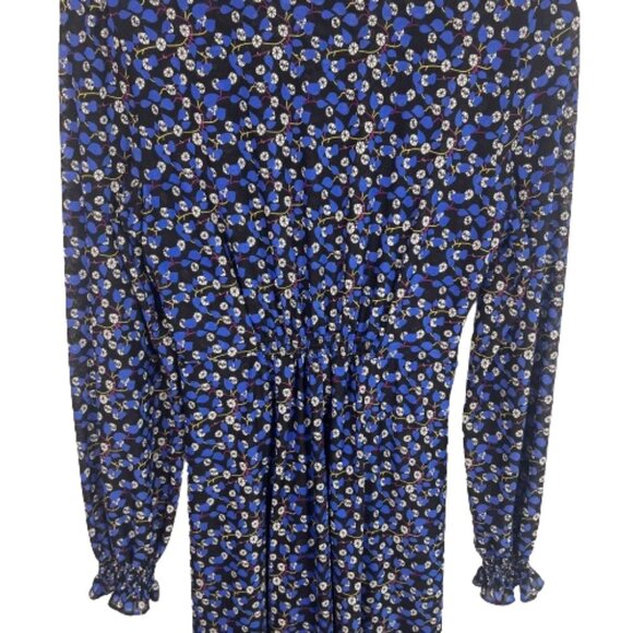 Cabi Womens The Ten Ditzy Floral Dress Size S Royal Blue Feminine Dark Romantic - Picture 12 of 15